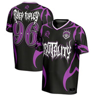 Men's ProSphere Black Rhea Ripley Soccer Jersey - DASH RACEGEAR image 1