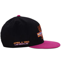 Men's Black/Pink WrestleMania IX Las Vegas '93 Snapback Hat - DASH RACEGEAR image 3