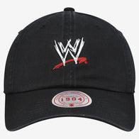 Men's Mitchell & Ness Black WWE Scratch Logo Core Adjustable Hat