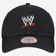 Men's Mitchell & Ness Black WWE Scratch Logo Core Adjustable Hat