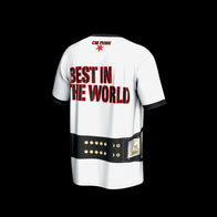 Men's ProSphere White CM Punk Spinner Belt T-Shirt - DASH RACEGEAR image 3