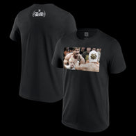 Men's Black Dominik Mysterio Custody Battle Photo T-Shirt - DASH RACEGEAR image 1