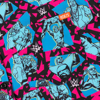Men's RSVLTS Blue WWE 90's Style KUNUFLEX Button-Down Short Sleeve Shirt