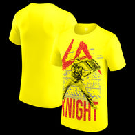 Men's Yellow LA Knight Illustration T-Shirt - DASH RACEGEAR image 1