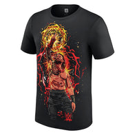 Youth Black Roman Reigns Aura Cartoon T-Shirt - DASH RACEGEAR image 2