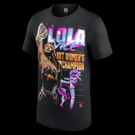 Men's Black Lola Vice NXT Women's Champion T-Shirt - DASH RACEGEAR image 2