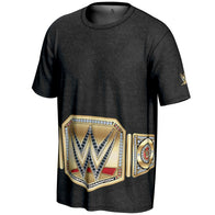 Men's ProSphere Black WWE Undisputed Championship Title Belt T-Shirt