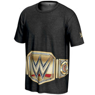 Men's ProSphere Black WWE Undisputed Championship Title Belt T-Shirt