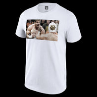 Men's White Dominik Mysterio Custody Battle Photo T-Shirt - DASH RACEGEAR image 2