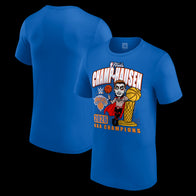 Men's Blue Danhausen x New York Knicks 2026 NBA Finals Champions T-Shirt - DASH RACEGEAR image 1