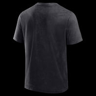 Men's Darius Rucker Collection by Fanatics Black WWE Logo Washed Henley T-Shirt