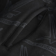 Men's Black WWE Stamped Fleece Shorts
