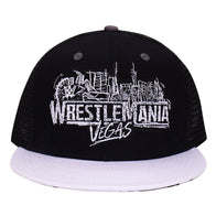 Men's Black/White WrestleMania 42 Logo Snapback Hat - DASH RACEGEAR image 2