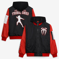 Men's Black Roman Reigns Full-Zip Hooded Jacket - DASH RACEGEAR image 1
