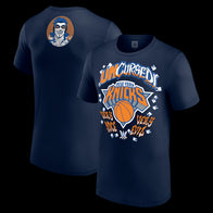 Men's Navy Danhausen x New York Knicks Uncursed T-Shirt - DASH RACEGEAR image 1