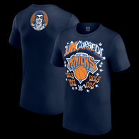 Men's Navy Danhausen x New York Knicks Uncursed T-Shirt - DASH RACEGEAR image 1
