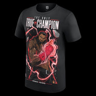 Youth Black Roman Reigns The Only True Champion Cartoon T-Shirt - DASH RACEGEAR image 2