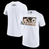 Men's White Dominik Mysterio Custody Battle Photo T-Shirt - DASH RACEGEAR image 1