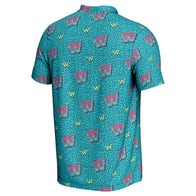 Men's ProSphere Teal WWE 90s Polo