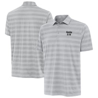Men's Antigua Gray "Stone Cold" Steve Austin Tunnel Polo - DASH RACEGEAR image 1