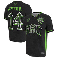 Youth ProSphere Black Randy Orton Soccer Jersey - DASH RACEGEAR image 1