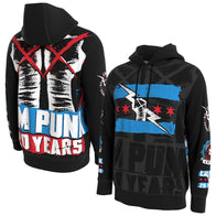 Men's ProSphere Black CM Punk 20 Years Hoodie - DASH RACEGEAR image 1