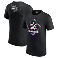 Men's Black WWE Together Women's History Month 2024 T-Shirt