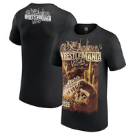 Men's Black WrestleMania 42 Wasteland T-Shirt - DASH RACEGEAR image 1