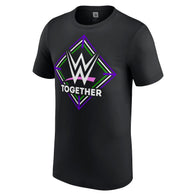 Men's Black WWE Together Women's History Month 2024 T-Shirt