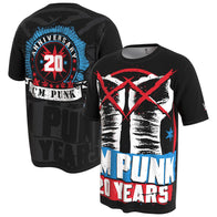 Youth ProSphere Black CM Punk 20 Years T-Shirt - DASH RACEGEAR image 1