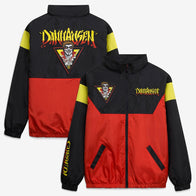 Men's Black/Red Danhausen Cursed! Full-Zip Windbreaker Jacket - DASH RACEGEAR image 1