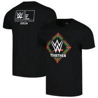 Men's Black WWE Together Black History Month T-Shirt