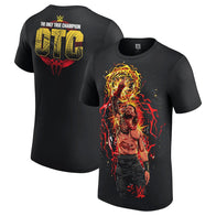 Men's Black Roman Reigns Aura Cartoon T-Shirt - DASH RACEGEAR image 1