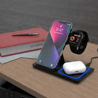 Keyscaper Black WWE 3-In-1 Charging Station