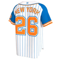 Unisex ProSphere White Saturday Night's Main Event Baseball Jersey - DASH RACEGEAR image 3