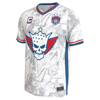 Youth ProSphere White Cody Rhodes Soccer Jersey - DASH RACEGEAR image 2