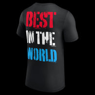 Men's Black CM Punk Chicago Made Red, White & Blue T-Shirt - DASH RACEGEAR image 3