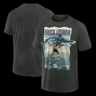 Men's Black Brock Lesnar SummerSlam 2003 Shark T-Shirt - DASH RACEGEAR image 1