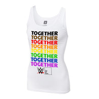 Women's WWE Together Pride Tank Top - White