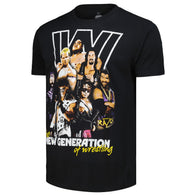 Men's Ripple Junction Black WWE New Generation Era Collage T-Shirt