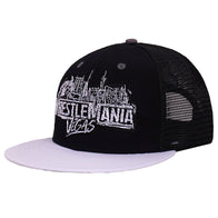 Men's Black/White WrestleMania 42 Logo Snapback Hat - DASH RACEGEAR image 3