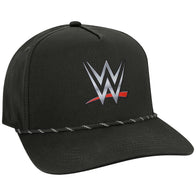 Men's Black WWE Logo Caddy Snapback Hat