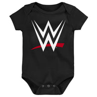 Newborn Red/Black WWE Three-Piece Bodysuit Set