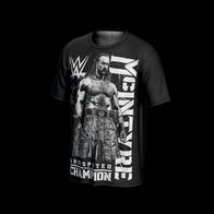 Men's ProSphere Black Drew McIntyre Champ T-Shirt - DASH RACEGEAR image 2