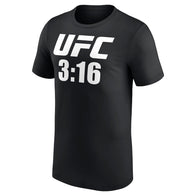 Men's Black UFC 3:16 T-Shirt - DASH RACEGEAR image 2