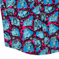 Men's RSVLTS Blue WWE 90's Style KUNUFLEX Button-Down Short Sleeve Shirt