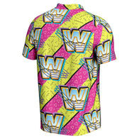 Men's ProSphere Pink/Yellow WWE 90s Polo