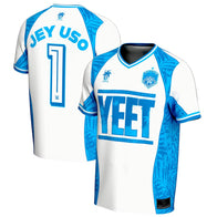Youth ProSphere Blue/White Jey Uso Soccer Jersey - DASH RACEGEAR image 1