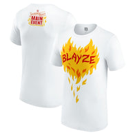 Men's White Alundra Blayze Saturday Night's Main Event T-Shirt - DASH RACEGEAR image 1