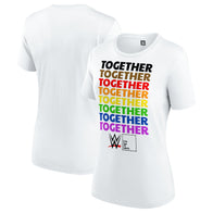 Women's WWE Together Pride T-Shirt - White